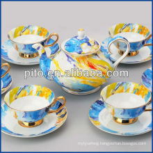 Porcelain factory elegant bone china coffee set tea set